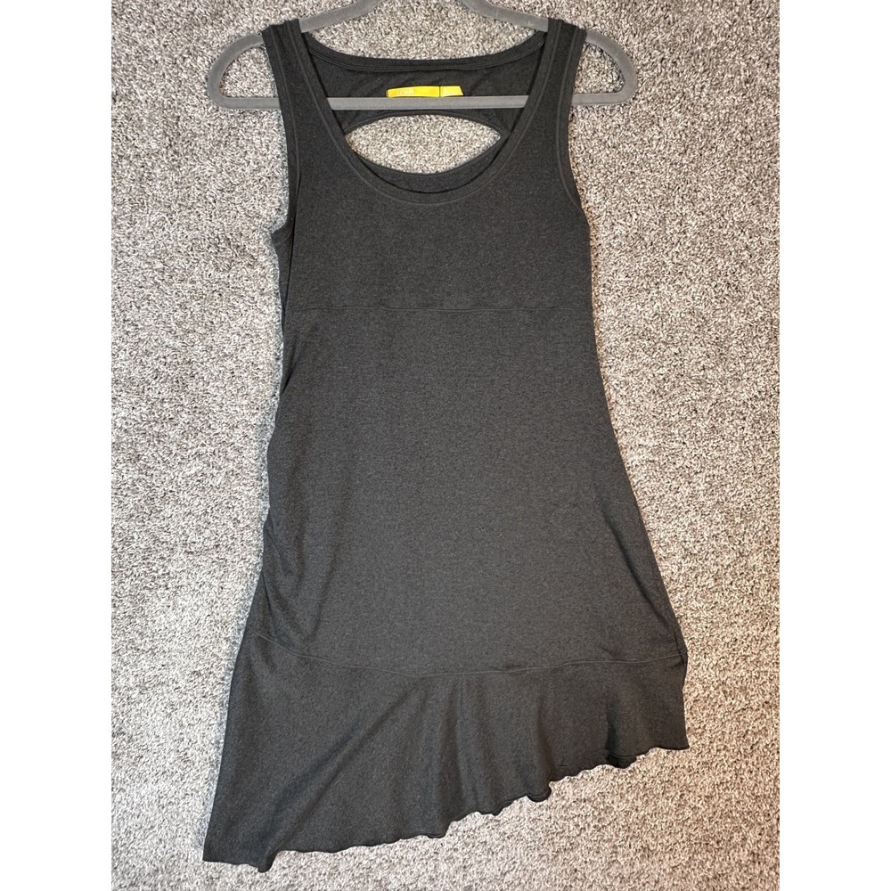 Lolë Ollie Dress Black Size S Ruched Cut Out‎ Stretch Fitness Athletic Casual